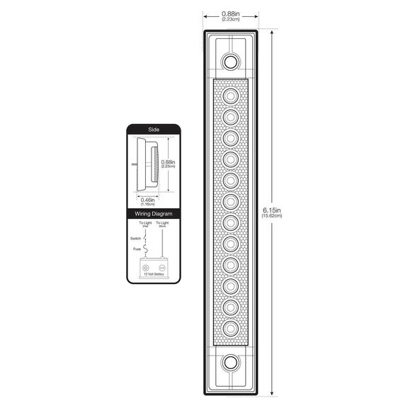 6" LED Utility Light, White, 2-Pack image number 4