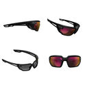 Vision Type-X Safety Eyewear, One Size Fits All, Black/Fire Mirror image number 1