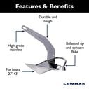 Epsilon Anchor Stainless Steel 22 lb image number 4