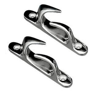 4.5" Chrome-Plated Brass Skene Chock, Pair