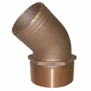 Bronze  Pipe Fitting 1-1/4" NPT x 1-1/8" Hose