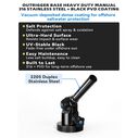 BLUEWING Heavy-Duty Manual Outrigger Base (Yellowfin 67), Black PVD, 2pcs image number 1
