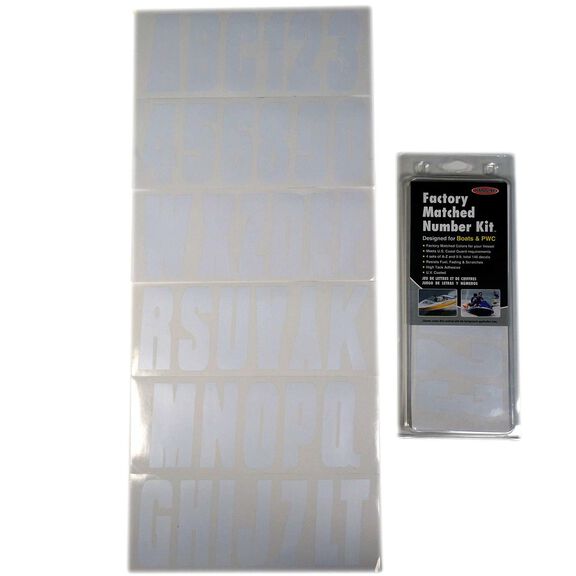 3" Letter/Number Kit, White image number 0