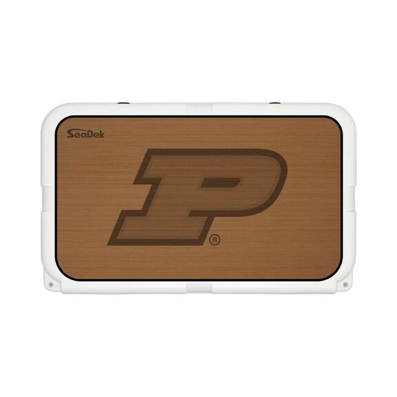 SeaDek Cooler Pad - Collegiate Collection - Fits YETI Tundra 45 - Mocha / Black, Purdue University image number 0