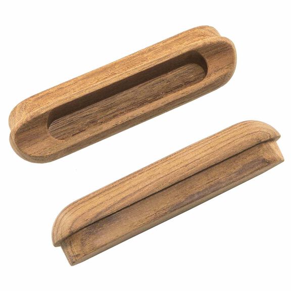 Teak Oblong Drawer Pull image number 3