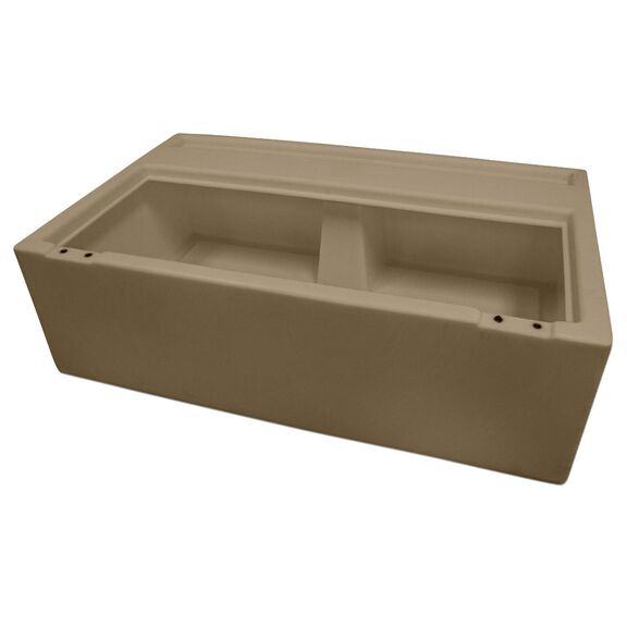 8WD100-1B-207 Deluxe Pontoon 37" Bench, Base Only, Tan image number 0