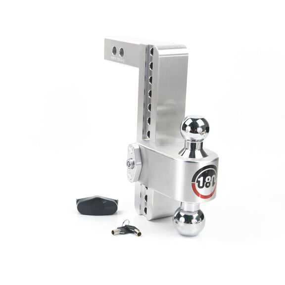180 Chrome Plated Turnover Ball 10" Drop Hitch with a 2" Shank image number 0