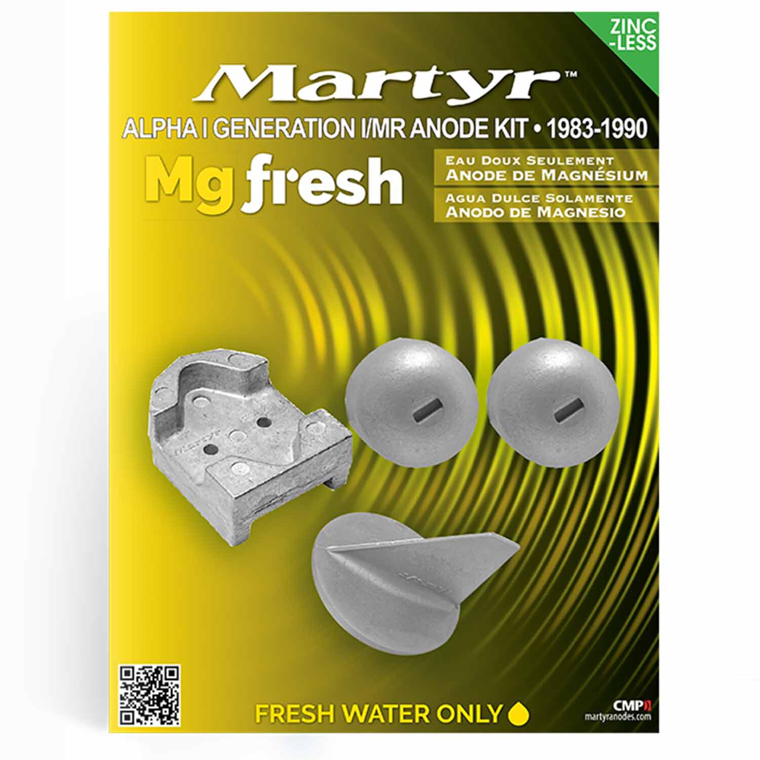 MARTYR Alpha I, Gen I, 1983-1990, Magnesium Anodes