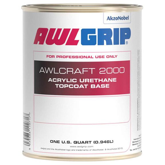 Awlcraft 2000 Acrylic Urethane Topcoat Base, Extreme Black, Quart image number 0