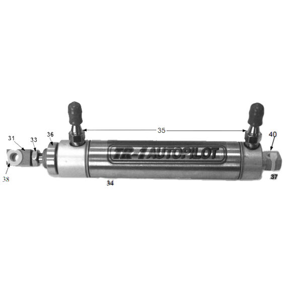 Gold Steering Cylinder Kit image number 0