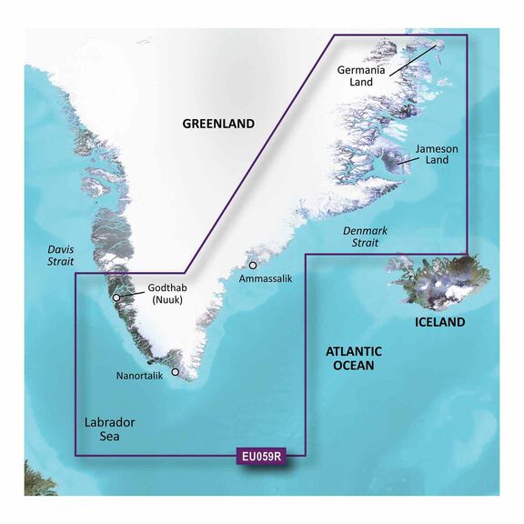 VEU059R Greenland East BlueChart g2 Vision microSD/SD Card image number 0