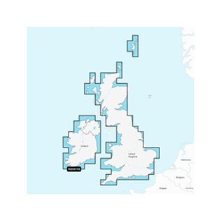 Garmin Navionics Vision+ EU072R U.K. and Ireland Lakes and Rivers, Electronic Chart