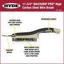 MaxxGrip Pro Wire Brush High Carbon Steel  6'' x 1'' with Scraper image number 1