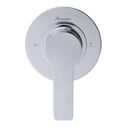 Irva 1H Shower Mixer, Thin Wall-Mount Chrome image number 2