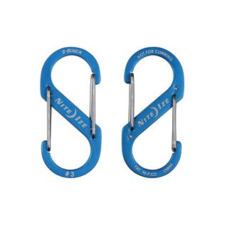 S-Biner&reg; Dual Carabiner Aluminum #3 - Blue