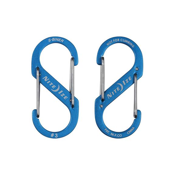 S-Biner&reg; Dual Carabiner Aluminum #3 - Blue image number 0