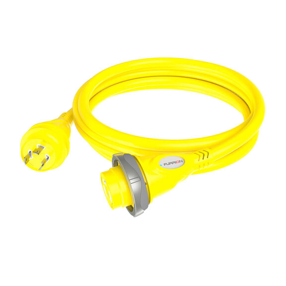 Marine 30A Cordset with LED, 12' image number 0