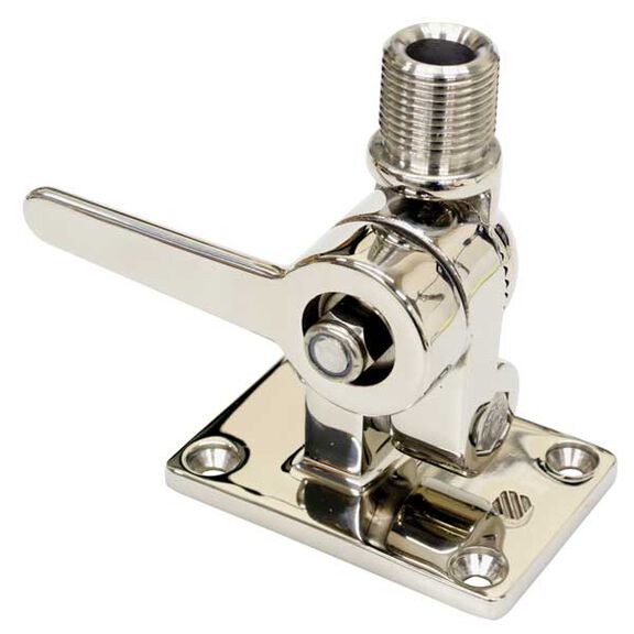 Dual Axis Ratchet Mount, Chromed Zamak image number 0