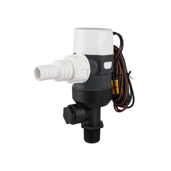 COMMODORE 1100 GPH / 12V D31-Series Vertical Livewell/Baitwell Pump &ndash; Short Housing, 360&deg; Discharge image number 1