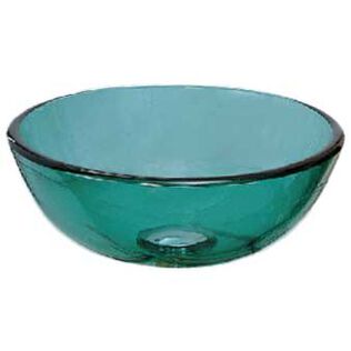 Half Sphere Glass Vessel Sink, Clear