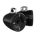 REV 10 HD Black 10" Marine Tower Speakers with XW-B Grille & RGB LED Rings (Pair) image number 0