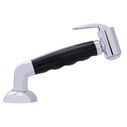 Deck-Mount Sprayer Hammer-Head Black Sprayer w/Elbow, 6' Stainless Steel Hose, Elite Holder image number 2