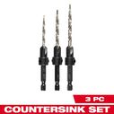 #6/#8/#10 Countersink Set, 3 Piece image number 0