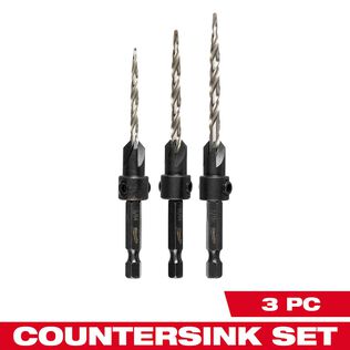 #6/#8/#10 Countersink Set, 3 Piece