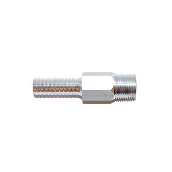 Fuel Hose Barb, P/H, 3/8M, Nptx3/8, Aluminum, Male image number 0