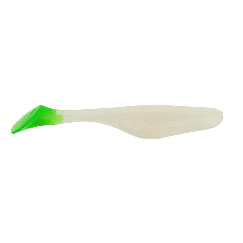 Bass Assassin Saltwater 4" Sea Shad Paddle Tail, in Glow/Chartreuse Tail | For Fishing | by West Marine