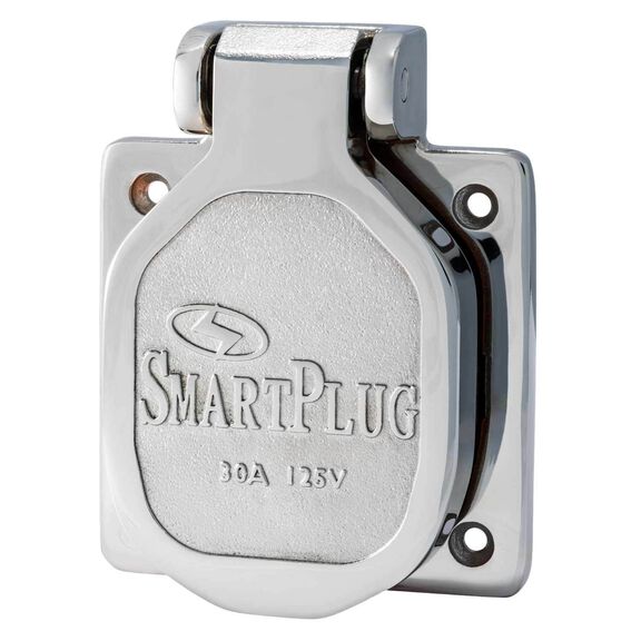 Combo Inlet & Connector, 30A 125V, Stainless Steel image number 1