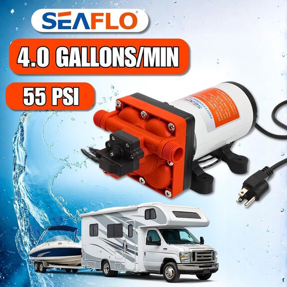 SEAFLO 42-Series 110V AC Water Pressure Pump, 4.0 GPM, 55 PSI image number 2