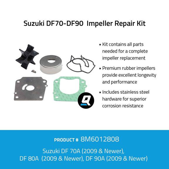 QUICKSILVER Quicksilver 8M6012808 Impeller Repair Kit Suzuki DF70