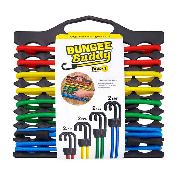 Bungee Buddy Bungee Cord Organizer with 8 Bungee Cords image number 0