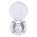 Recessed Shower Arctic White Cup & Lid, Small Arctic White Sprayer No Hook, 6' Stainless Steel Hose image number 5