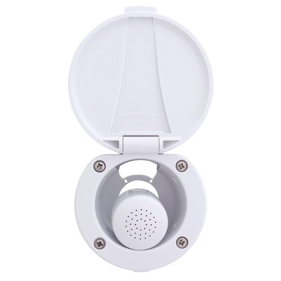 Recessed Shower Arctic White Cup & Lid, Small Arctic White Sprayer No Hook, 6' Stainless Steel Hose image number 5