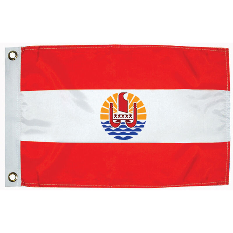 Tahiti Courtesy Flag, 12" x 18" image number 0