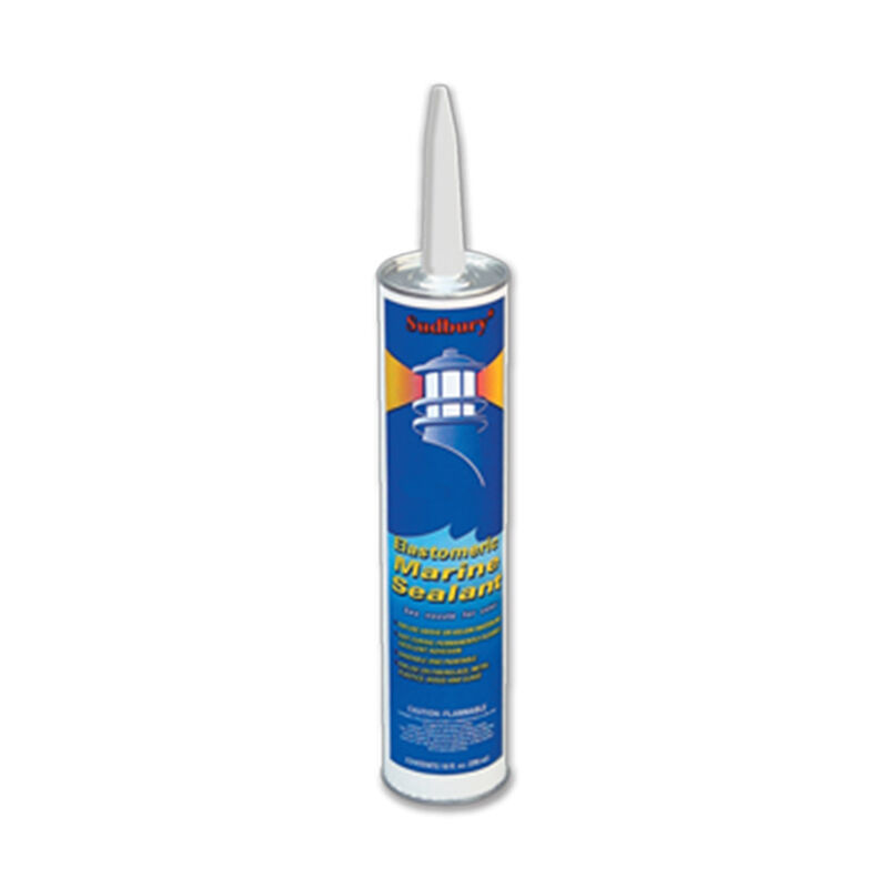 SUDBURY OnePart Marine Grade Elastomeric Sealant, White, 10 oz. West