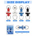 BLUEWING Progressively Tunable Premium Outrigger Release Clip, White, 2pcs image number 6