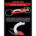 BLUEWING Zirconia Outrigger Release Clips Red, 2pcs image number 1