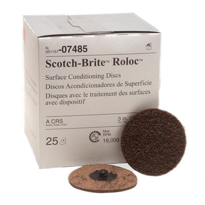 Scotch-Brite Surface Roloc Disc - 3", Coarse, 25Pk