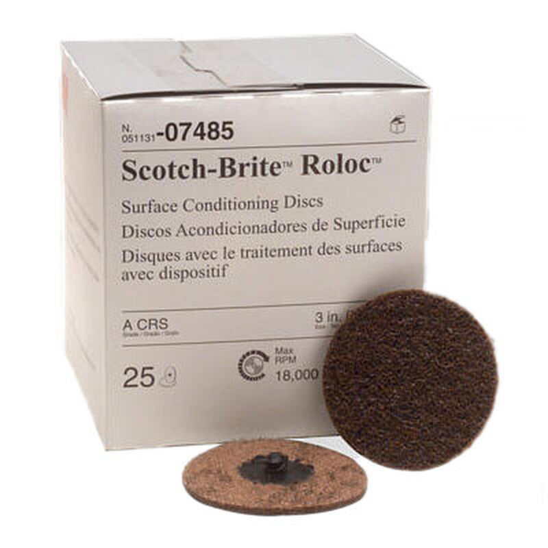 Scotch-Brite Surface Roloc Disc - 3", Coarse, 25Pk image number 0