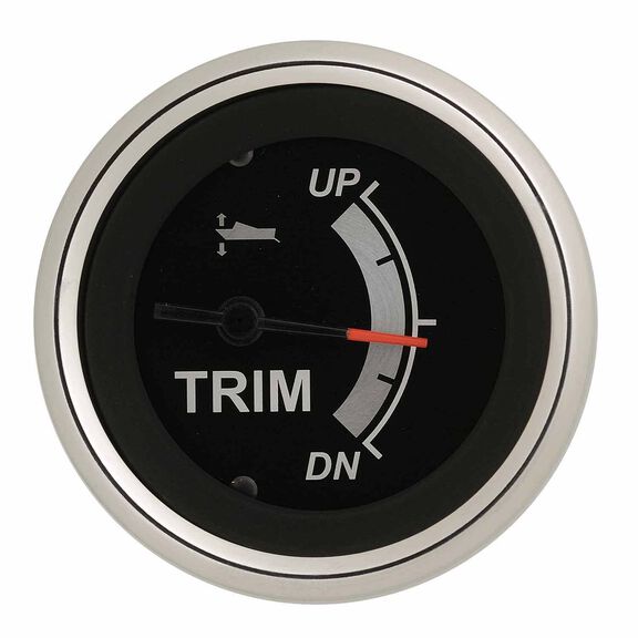 Black Sterling Series Trim Gauge, Evinrude/Johnson, Suzuki 4-Stroke 2002 & Up image number 0