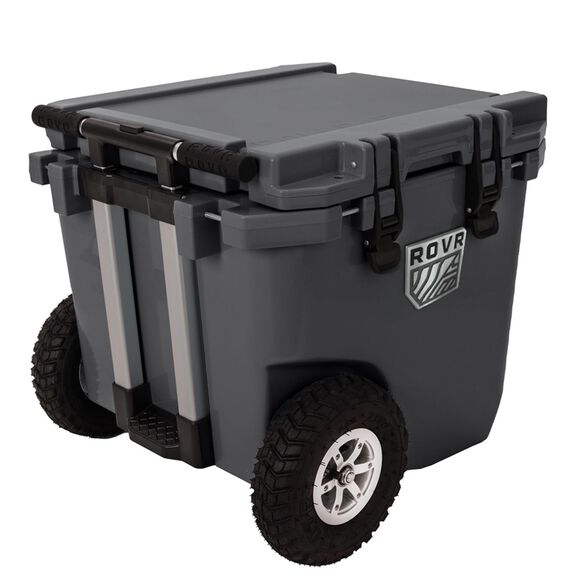 RollR 45 Quart Wheeled Hard Cooler with Telescopic Handle, Granite image number 1
