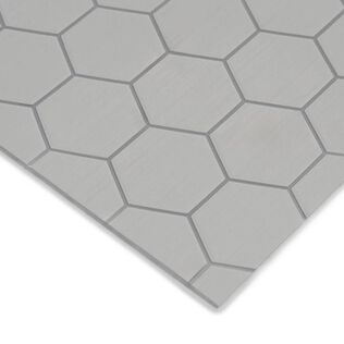 40" x 80" Hexagon Full Sheets, 6mm, Cool Gray/Storm Gray