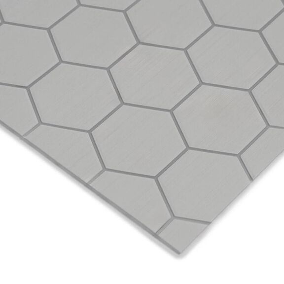 40" x 80" Hexagon Full Sheets, 6mm, Cool Gray/Storm Gray image number 0
