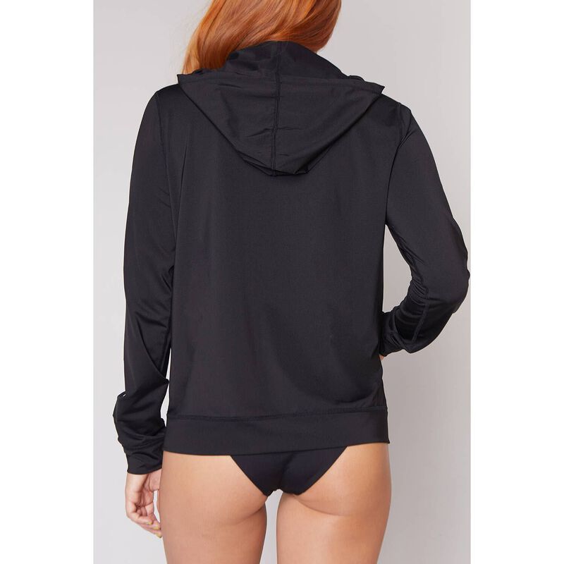 HURLEY Women's One and Only Hooded FullZip Rash Guard West Marine