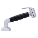 Deck-Mount Sprayer Hammer-Head Black Sprayer w/Elbow, 6' Black Rubber Hose, Elite Holder image number 2