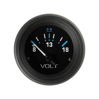 Eclipse Series Voltmeter Gauge, 8-18V