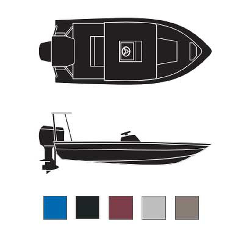 Boaters Best Polyester Cover, 16'6"L, 90" Beam Width, Gray image number 0